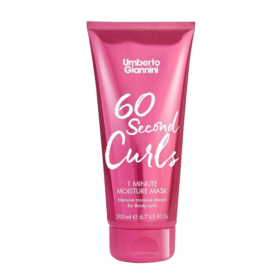 Intensive Moisturizing Mask for Curly Hair 60 Second Curls, 200 ml, Umberto Giannini