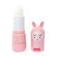 Lippenbalsem voor kinderen, Roze, met aardbeiensmaak, Bunny en Rose, Inuwet, 3.5 gr
