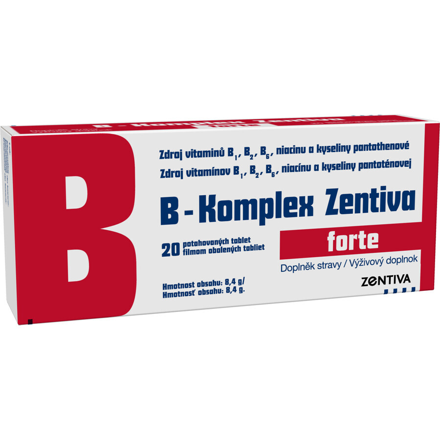 Zentiva B-Komplex Forte 20 tablets
