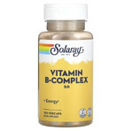 B-Complex 100 mg Solaray, 50 capsules, Secom B-Complex 100 mg Solaray, 50 capsules, Secom