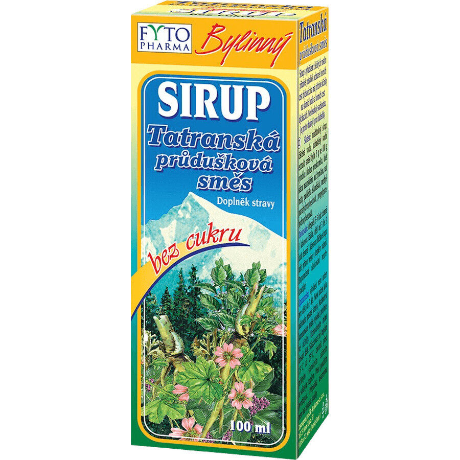 Fyto Pharma Tatra bronchial mixture - herbal syrup without sugar 100 ml
