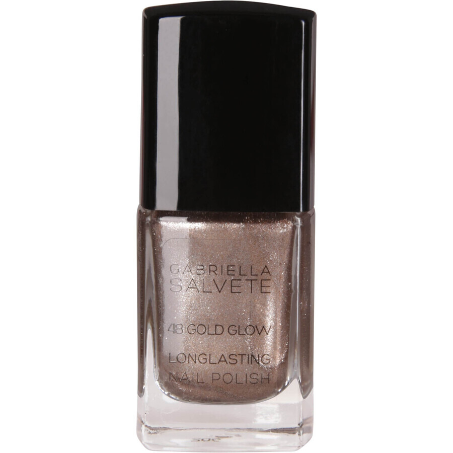 Gabriella Salvete Long-Wearing Nail Polish with High Gloss 48 Gold Glow 11 ml