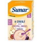 Sunar Milchbrei mit 8 Getreidesorten Pflaume, Apfel 210 g Sunar Milchbrei mit 8 Getreidesorten Pflaume, Apfel 210 g