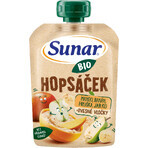 Sunar biologische fruitcapsule Hopscotch mango, banaan, peer en havermout 100 g Sunar biologische fruitcapsule Hopscotch mango, banaan, peer en havermout 100 g