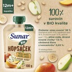 Sunar Organic fruit capsule Hopscotch mango, banana, pear and oat flakes 100 g