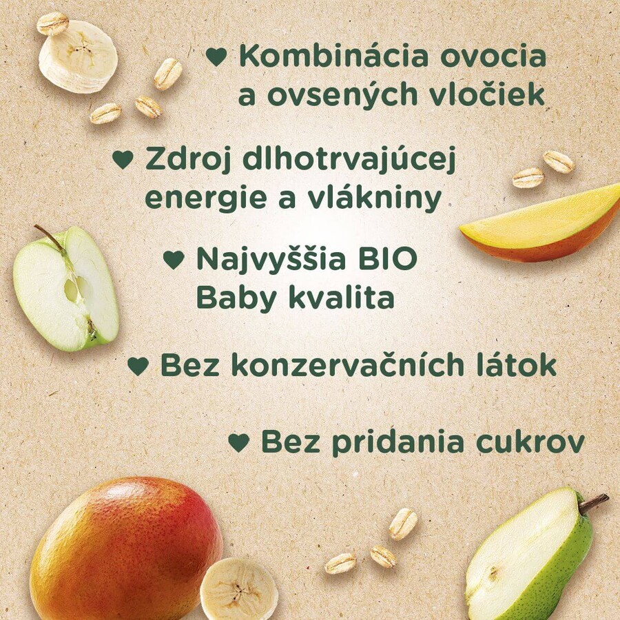Sunar Organic fruit capsule Hopscotch mango, banana, pear and oat flakes 100 g