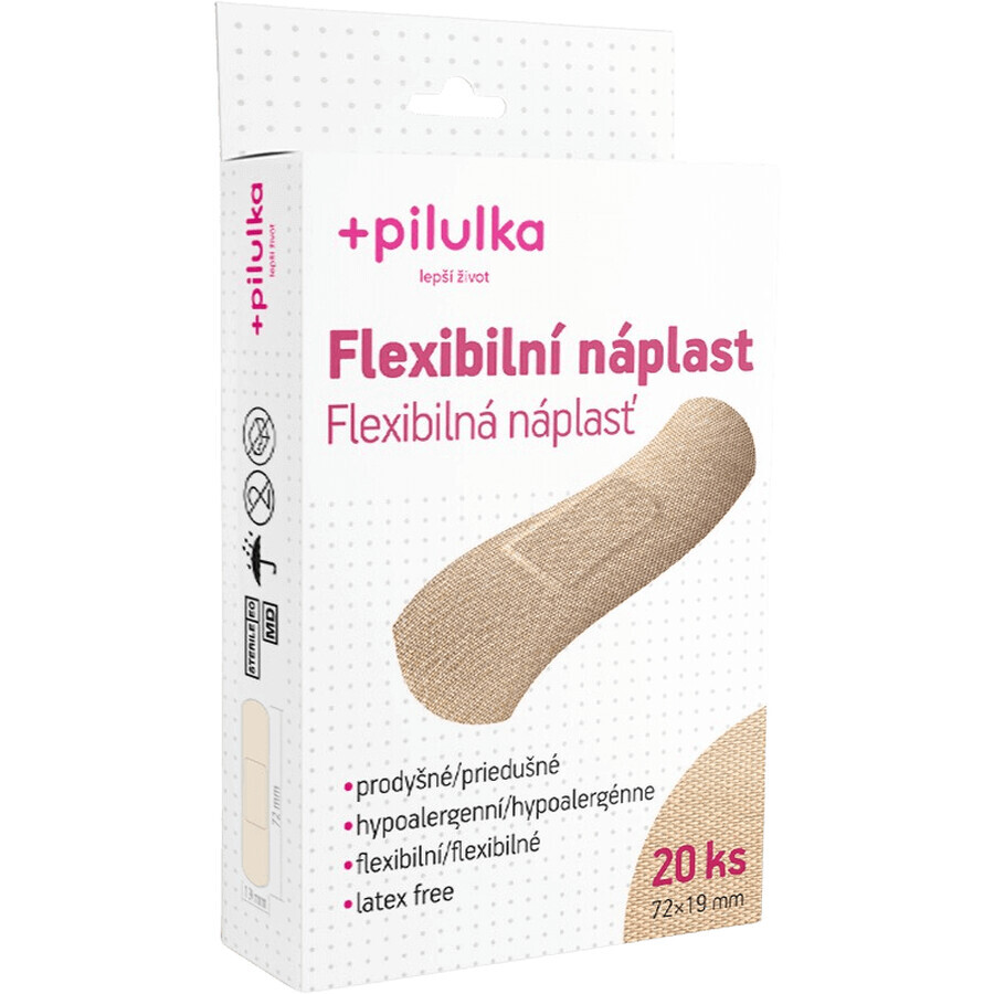 Pill Plasture flexible 72 x 19 mm 20 pcs