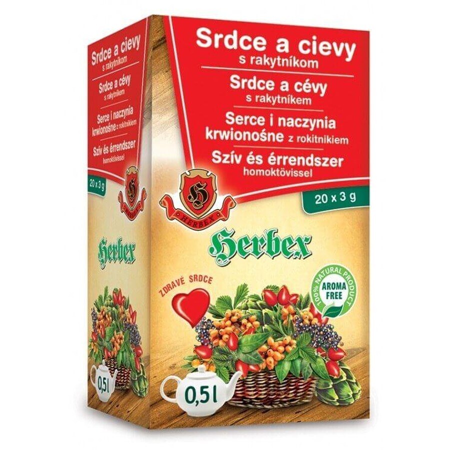 Herbex Hart en bloedvaten met duindoorn 20 x 3 g
