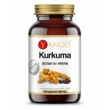 Turmeric Extract 10:1 + Piperine 60 capsules Yango