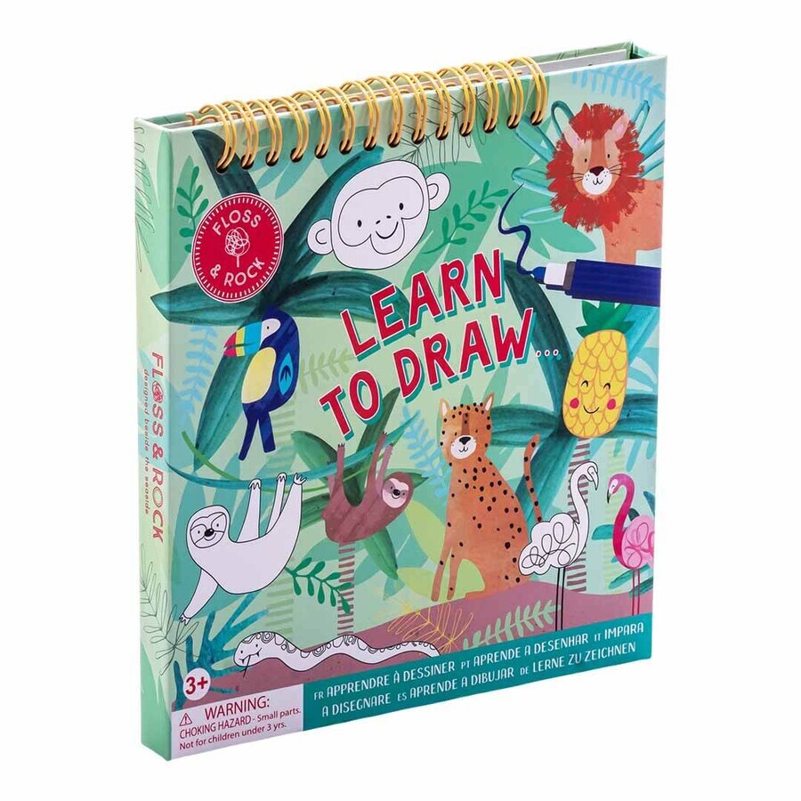 Jungle reusable drawing kit, 3 years+, Floss & Rock