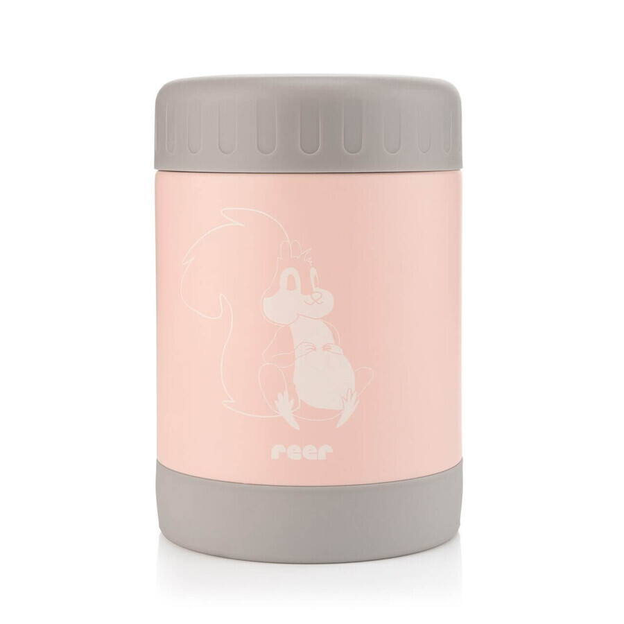 Thermal food can, stainless steel, vacuum-packed, pink, 300 ml, Reer