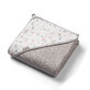 Cotton hooded towel, Grey 100 x 100 cm, Babyono