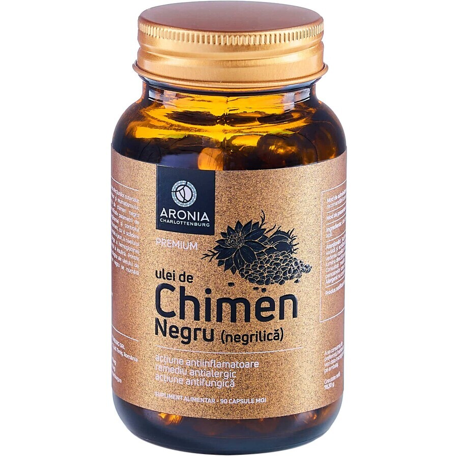 Black Cumin Oil (Negrilicǎ), 90 soft capsules, Aronia Charlottenburg