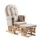 Calm Me Natural verstellbarer Pflegestuhl mit Beinst&#252;tze, Beige, Onino