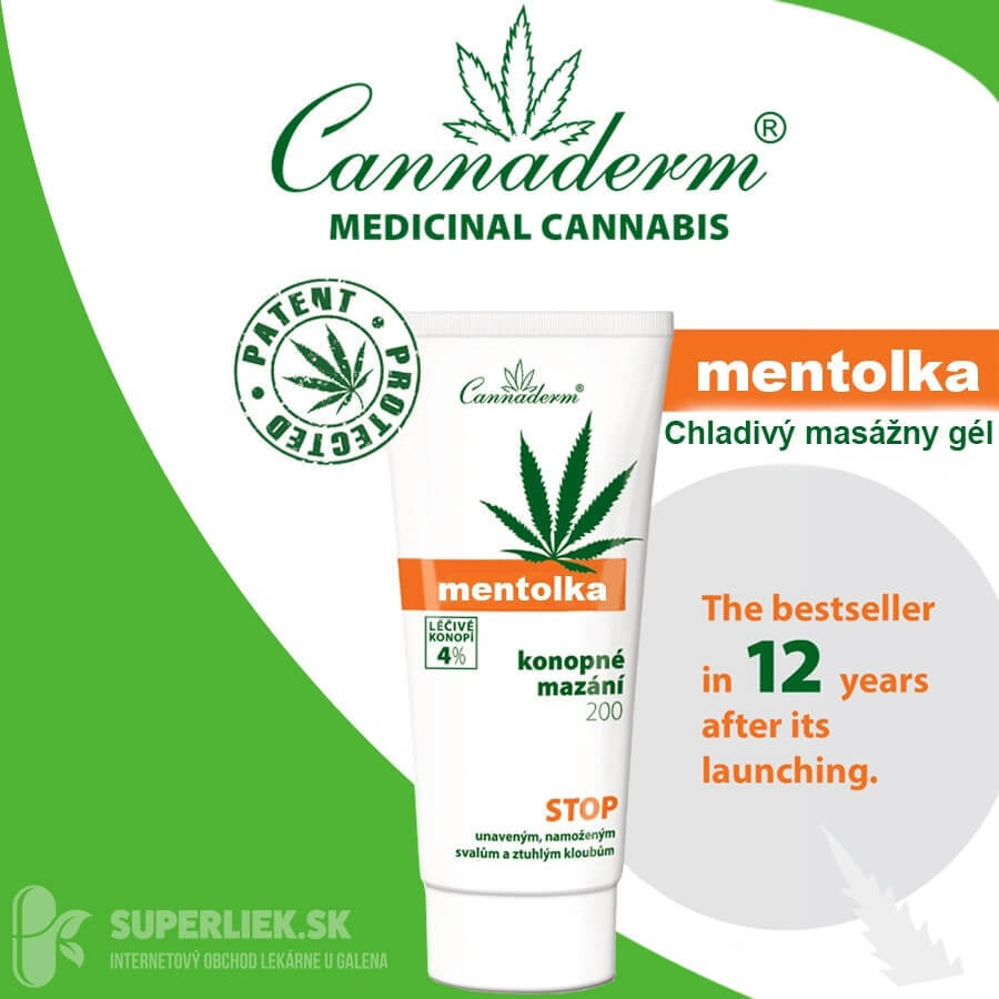 Cannaderm MENTHOLKA MENTHOLKA 1×200 ml, lubrificazione alla canapa Cannaderm MENTHOLKA MENTHOLKA 1×200 ml, lubrificazione alla canapa
