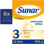 Sunar Complex 3 6×600 g, zuigelingenmelk, vanaf 12 maanden Sunar Complex 3 6×600 g, zuigelingenmelk, vanaf 12 maanden