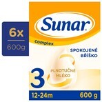 Sunar Complex 3 6×600 g, zuigelingenmelk, vanaf 12 maanden Sunar Complex 3 6×600 g, zuigelingenmelk, vanaf 12 maanden