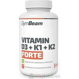 Gymbeam vitamin d3+k1+k2 forte 120cps 1×120 capsules