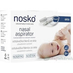 Estrattore di espettorato Nosko - Bottiglia 1×1 pz, in plastica con testa in vetro, collegabile all'aspirapolvere Estrattore di espettorato Nosko - Bottiglia 1×1 pz, in plastica con testa in vetro, collegabile all'aspirapolvere