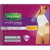 DEPEND MAXIMUM S/M for women 1×10 pcs, stretch panties, hip circumference 75-105 cm