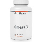 Gymbeam omega 3 unflavored 120cps 1×120 capsules, unflavored