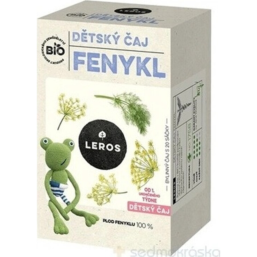 LEROS ORGANIC CHILDREN'S TEA FENICEL 20×1,5g, tea