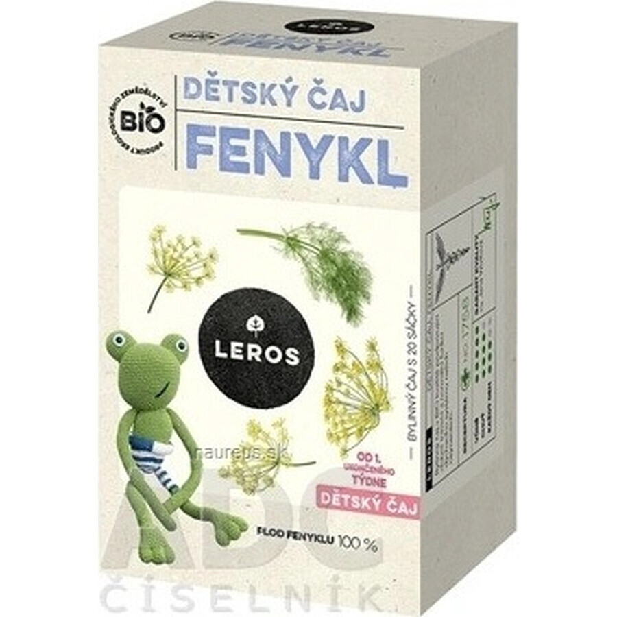LEROS ORGANIC CHILDREN'S TEA FENICEL 20×1,5g, tea