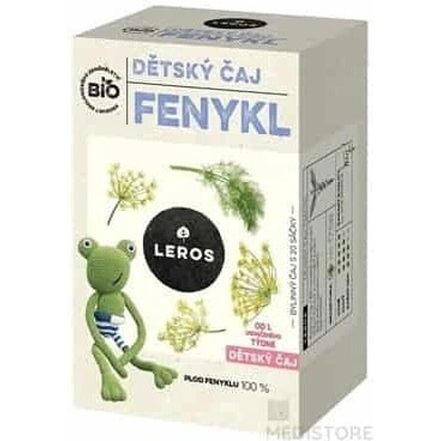 LEROS ORGANIC CHILDREN'S TEA FENICEL 20×1,5g, tea