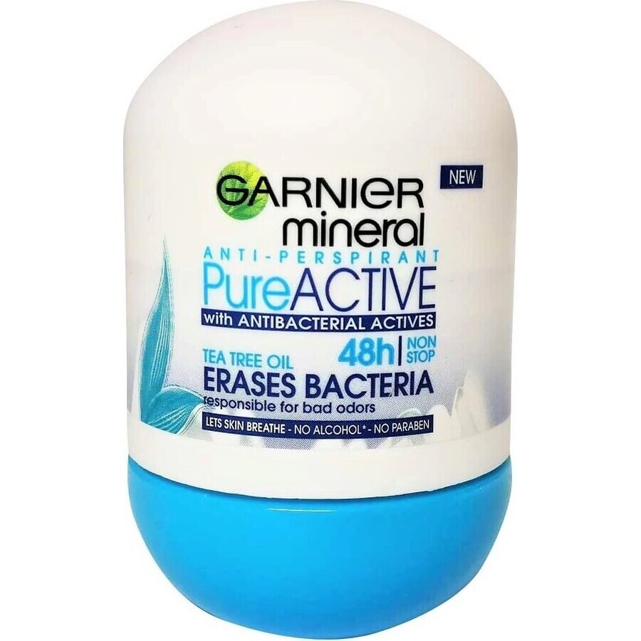 Garnier Mineral Pure Active 48h roll-on 1×50 ml antitraspirante in pallottola Garnier Mineral Pure Active 48h roll-on 1×50 ml antitraspirante in pallottola