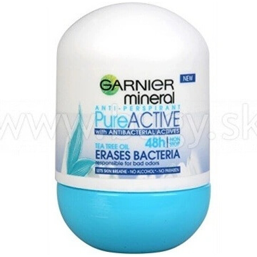 Garnier Mineral Pure Active 48h roll-on 1×50 ml antitraspirante in pallottola Garnier Mineral Pure Active 48h roll-on 1×50 ml antitraspirante in pallottola