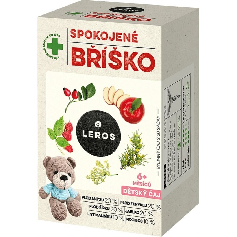 LEROS CHILDREN'S TEA SOOTHY BELLY 20×2 g, herbal tea for children's tummy