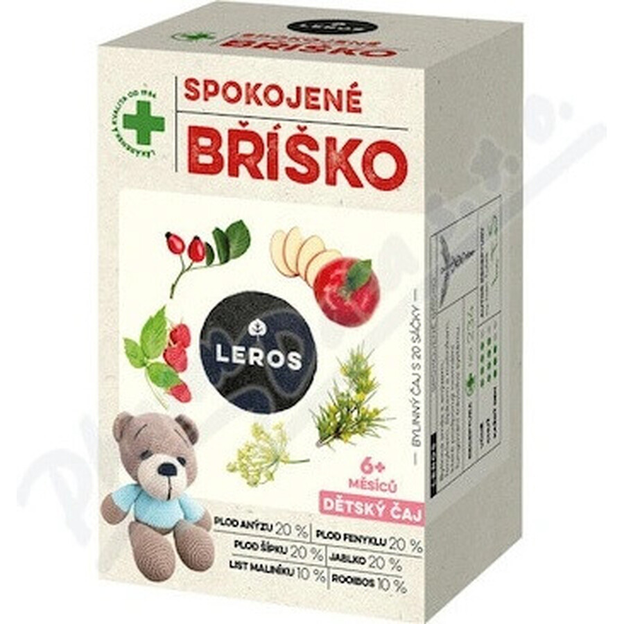 LEROS CHILDREN'S TEA SOOTHY BELLY 20×2 g, herbal tea for children's tummy
