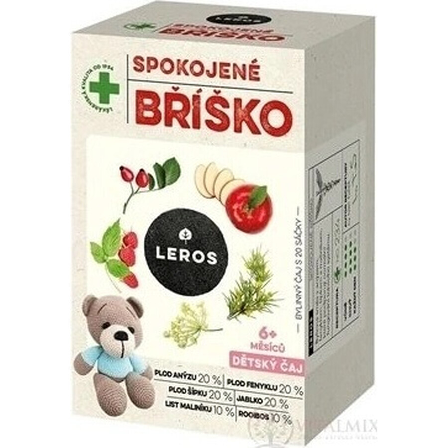 LEROS CHILDREN'S TEA SOOTHY BELLY 20×2 g, herbal tea for children's tummy