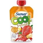 Sunar COOL Fruit Banana, strawberries, apples 1×120 g, Banana, strawberries, apples, 12m+
