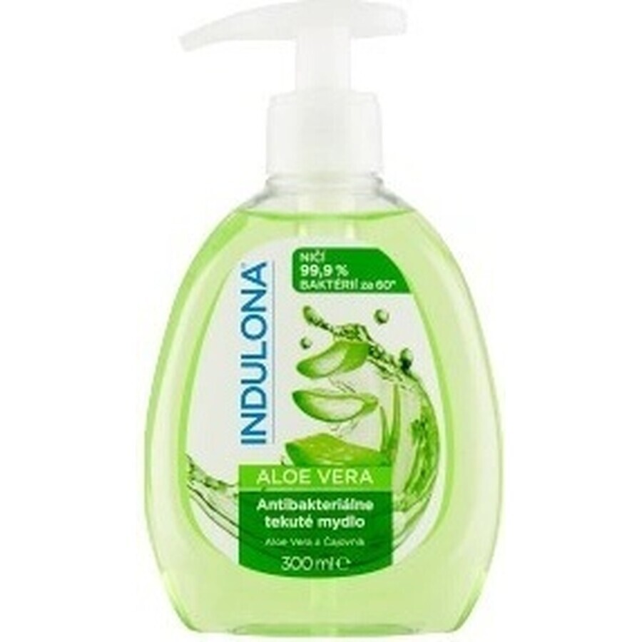 INDULONA Jabón líquido antibacteriano ALOE VERA 1x300 ml, jabón INDULONA Jabón líquido antibacteriano ALOE VERA 1x300 ml, jabón