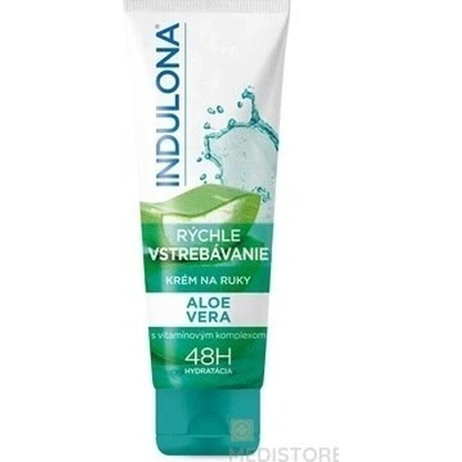 INDULONA Quick absorbing hand cream with Aloe vera, 1x50 ml