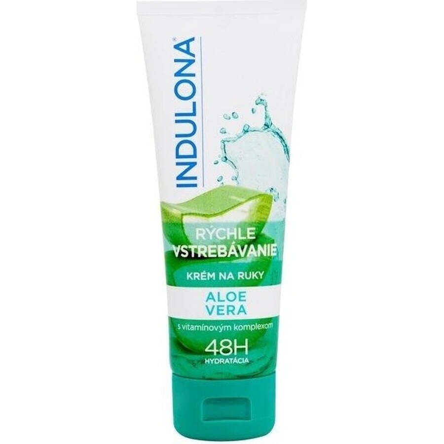 INDULONA Quick absorbing hand cream with Aloe vera, 1x50 ml