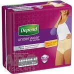 DEPEND MAXIMUM L for women 1×9 pcs, elastic bottom, hip circumference 95-130 cm