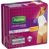 DEPEND MAXIMUM L for women 1×9 pcs, elastic bottom, hip circumference 95-130 cm