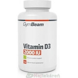 Gymbeam vitamin d3 2000 iu unflavored 120cps 1×120 capsules unflavored