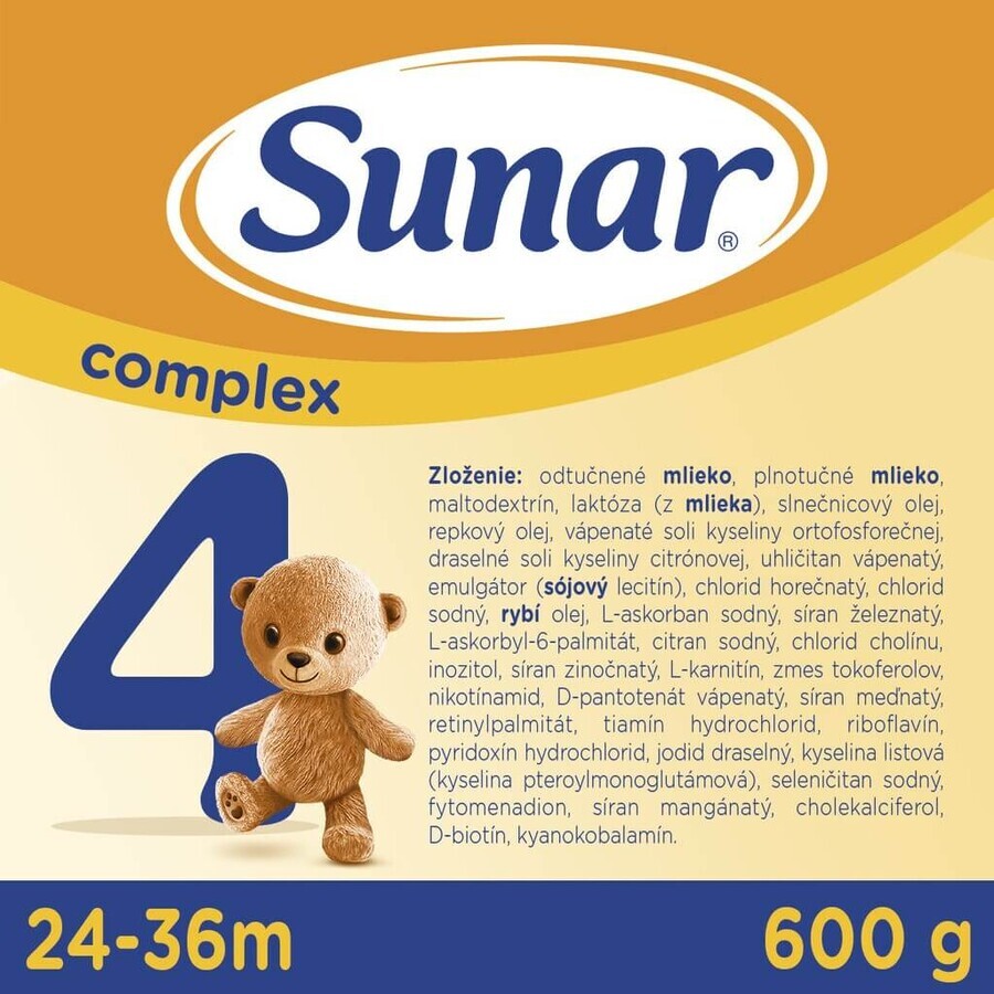 Sunar Complex 4 6×600 g, milk for infants from 24 months