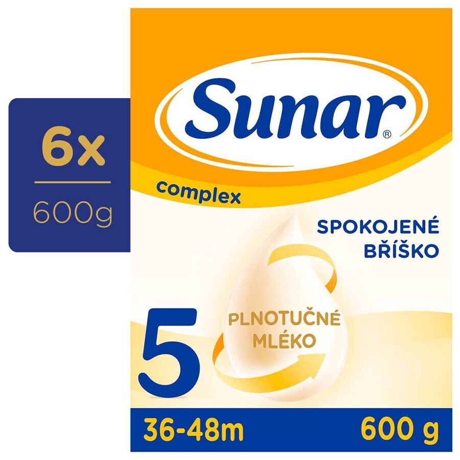 Sunar Complex 5 6×600 g, milk for infants from 36 months