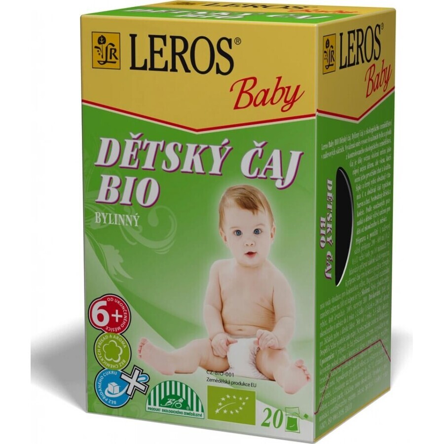 LEROS BIO CHILDREN'S HERBAL TEA+ 20×2 g, herbal tea for children