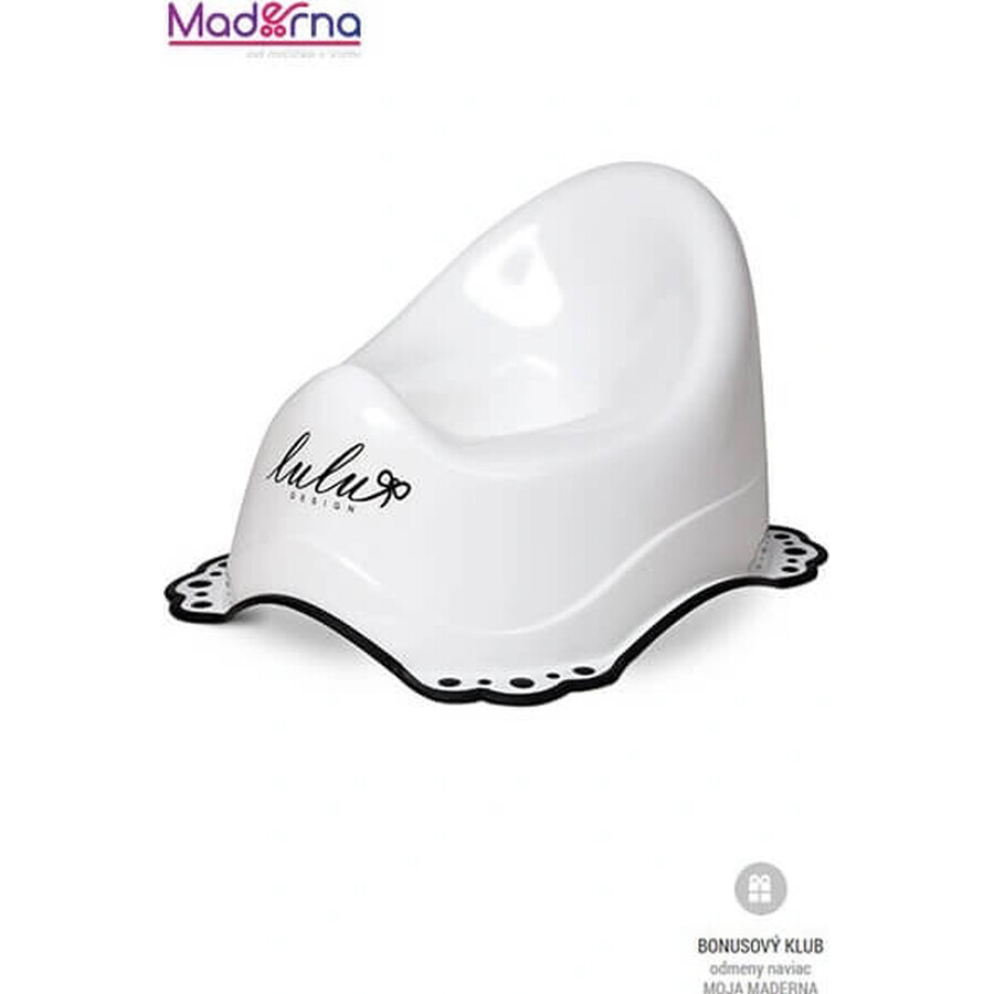 MALTEX Vasino antiscivolo Lulu con musica bianco 1×1 pz, forma anatomica MALTEX Vasino antiscivolo Lulu con musica bianco 1×1 pz, forma anatomica
