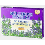 MÜLLER LOZENGES WITH SAGE AND VIT. C 1×12 pcs, for colds MÜLLER LOZENGES WITH SAGE AND VIT. C 1×12 pcs, for colds