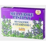 MÜLLER LOZENGES WITH SAGE AND VIT. C 1×12 pcs, for colds MÜLLER LOZENGES WITH SAGE AND VIT. C 1×12 pcs, for colds