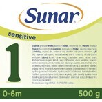 Sunar Sensitive 1 1 x 500 g, infant formula for babies from birth Sunar Sensitive 1 1 x 500 g, infant formula for babies from birth