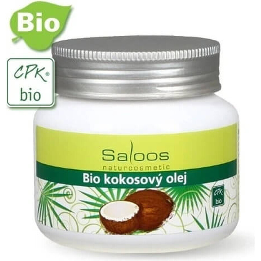 Saloos Organic coconut oil 1×250 ml for body and kitchen
