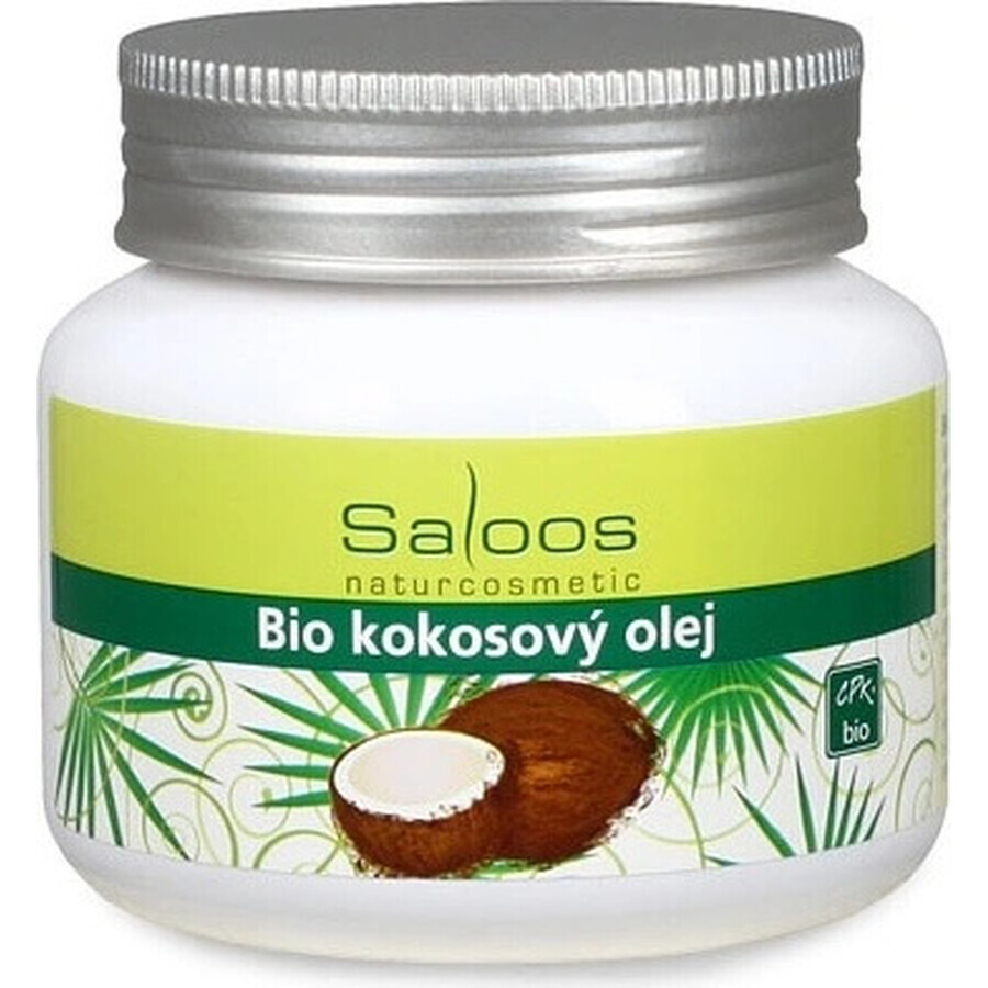Saloos Organic coconut oil 1×250 ml for body and kitchen