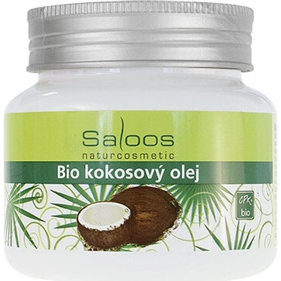 Saloos Organic coconut oil 1×250 ml for body and kitchen